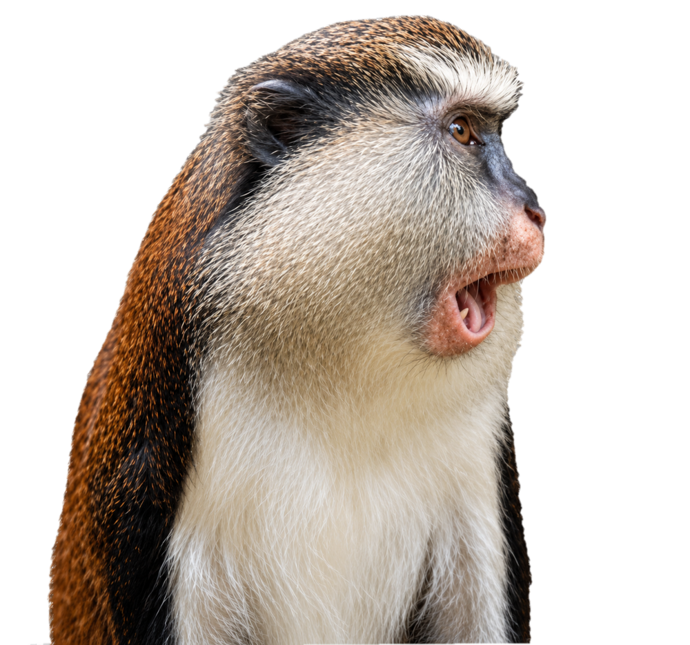 Monkey looking to the right